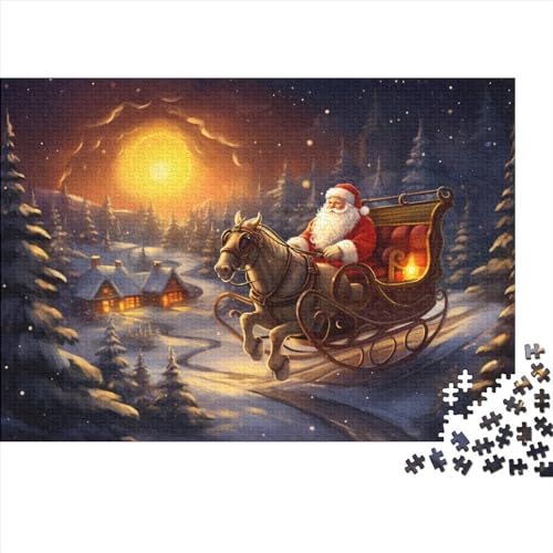 Schnee und Mond 1000 Teile Holz Winterthemen Puzzle Für Erwachsene - Hausdekoration, Intellektuelles Spiel, Stressabbau, Bildungswert, Premium & Langlebig (1000pcs (75x50cm)) von WZXYMXDP