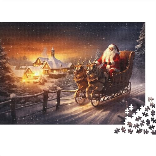 Schnee und Mond 1000 Teile Holz Winterthemen Puzzle Für Erwachsene - Hausdekoration, Intellektuelles Spiel, Stressabbau, Bildungswert, Premium & Langlebig (1000pcs (75x50cm)) von WZXYMXDP