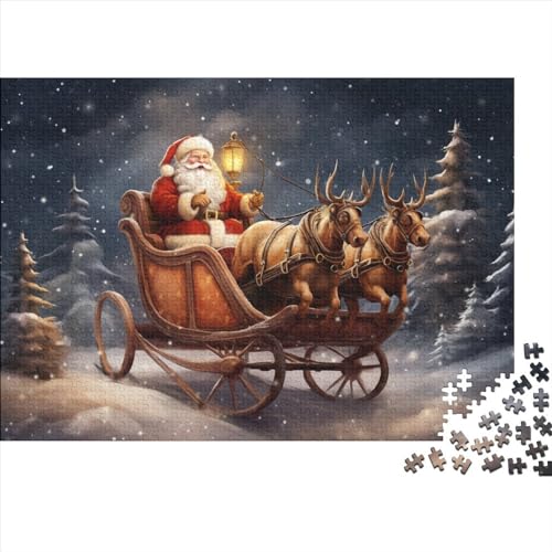 Schnee und Mond 1000 Teile Winterthemen Holzpuzzle - Spannendes Gehirnspiel & Entspannende Hausdekoration (Ab 12 Jahren) von WZXYMXDP