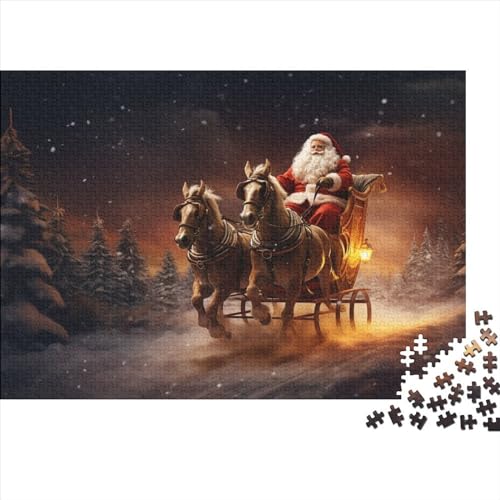 Schnee und Mond Puzzle - 1000 Teile Winterthemen Gehirnspiel, Entspannende Herausforderung & Hausdekoration Kunst (Ab 12 Jahren) von WZXYMXDP