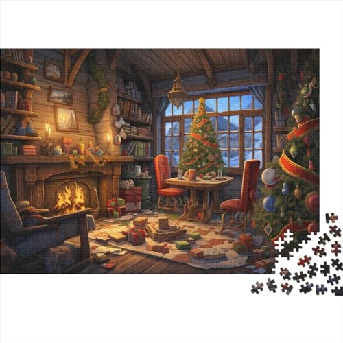 Schneelandschaft 1000 Teile Winterthemen Holzpuzzle - Gehirnspiel, Hausdekoration, Entspannung & Bildungswolle Freude (Familienpuzzle) von WZXYMXDP
