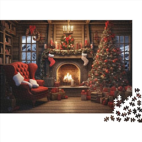 Schneelandschaft 1000 Teile Winterthemen Holzpuzzle - Gehirnspiel, Hausdekoration, Entspannung & Bildungswolle Freude (Familienpuzzle) von WZXYMXDP