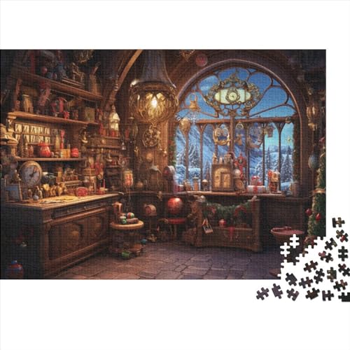 Schneelandschaft Puzzle - 1000 Teile Winterthemen Entspannendes Denkspiel & Hausdekoration Herausforderung (Familienspaß, Ab 12 Jahren) von WZXYMXDP