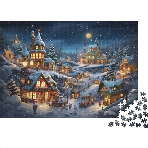 Schneelandschaft Puzzle - 1000 Teile Winterthemen Entspannendes Denkspiel & Hausdekoration Herausforderung (Familienspaß, Ab 12 Jahren) von WZXYMXDP