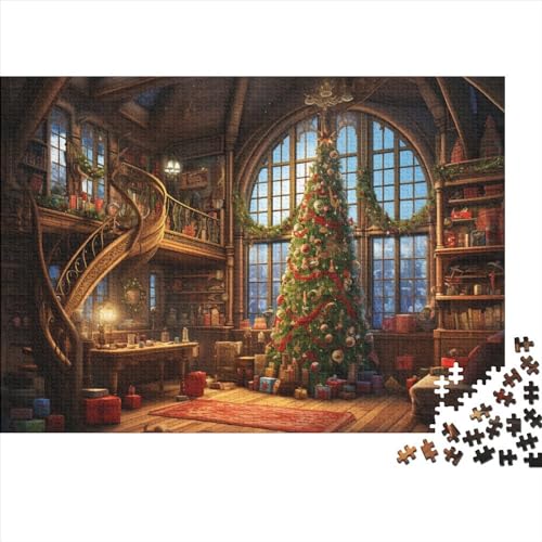 Weihnachten 1000 Teile Weihnachtsthema Puzzle - Bildungswertes Gehirnspiel & Entspannende Hausdekoration Freude (Herausforderung Für Alle, Ab 12 Jahren) von WZXYMXDP