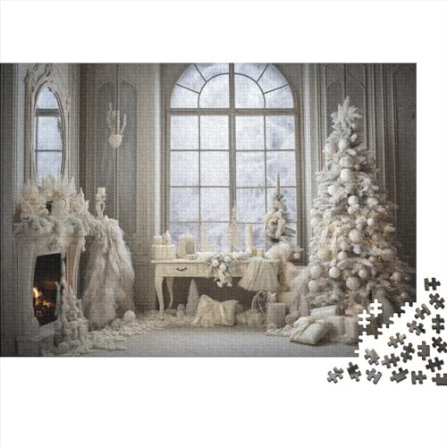 Weihnachten Puzzle - 1000 Teile Winterthemen Entspannendes Denkspiel & Hausdekoration Herausforderung (Familienspaß, Ab 12 Jahren) von WZXYMXDP