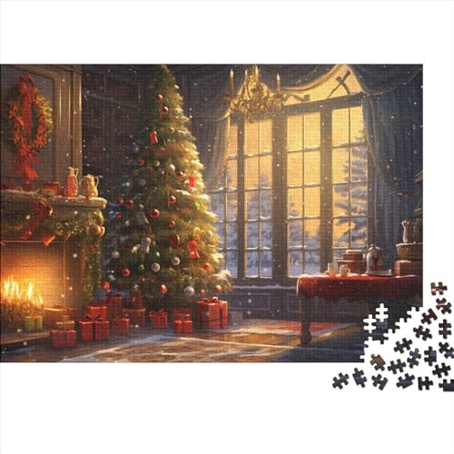 Weihnachten Puzzle - 1000 Teile Winterthemen Entspannendes Denkspiel & Hausdekoration Herausforderung (Familienspaß, Ab 12 Jahren) von WZXYMXDP
