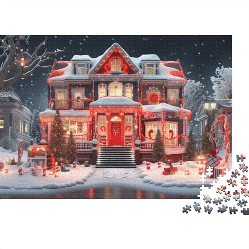 Weihnachtstag Puzzle - 1000 Teile Weihnachtsthema Entspannendes Gehirnspiel & Premium Hausdekoration (Für Alle Ab 12 Jahren) von WZXYMXDP
