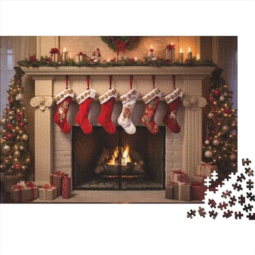 Weihnachtsthema Holzpuzzle Für Erwachsene - 1000 Teile Socken Hausdekoration, Intellektuelles Spiel, Stressabbau, Bildungswert, Herausforderung Weihnachtsthema Holzpuzzle Für Erwachsene - 1000 Teile Socken Hausdekoration, Intellektuelles Spiel, Stressabbau, Bildungswert, Herausforderung von WZXYMXDP