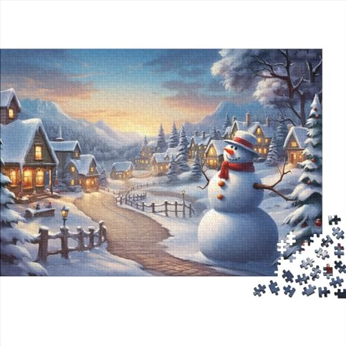 Weihnachtsthema Puzzle - 1000 Teile Socken Bildungswertes Denkspiel, Hausdekoration & Entspannende Qualität (Für Alle Ab 12 Jahren) von WZXYMXDP