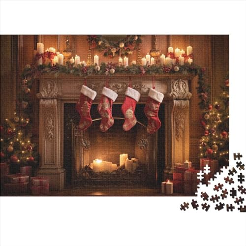 Weihnachtsthema Puzzle - 1000 Teile Socken Challenge: Spaß, Entspannendes Denkspiel & Hausdekoration (Jugendliche Und Erwachsene) von WZXYMXDP