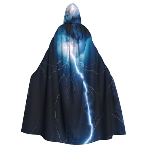 WZYCWB Blitz gemusterter Kapuzenumhang Robe Cosplay Kostüm für Männer und Frauen Halloween Erwachsene Rollenspiel Kostüm WZYCWB Blitz gemusterter Kapuzenumhang Robe Cosplay Kostüm für Männer und Frauen Halloween Erwachsene Rollenspiel Kostüm von WZYCWB
