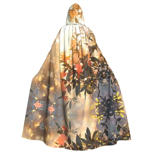 WZYCWB Blumen und Pflanzen gemusterter Kapuzenumhang, Robe Cosplay Kostüm für Männer und Frauen, Halloween Erwachsene Rollenspiel Kostüm WZYCWB Blumen und Pflanzen gemusterter Kapuzenumhang, Robe Cosplay Kostüm für Männer und Frauen, Halloween Erwachsene Rollenspiel Kostüm von WZYCWB