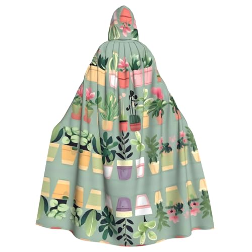 WZYCWB Bonsai Pflanze Halloween Dekoration Umhang Erwachsene Große Größe Kapuzen Umhang Unisex Karneval Umhang für Maskerade Rollenspiele von WZYCWB
