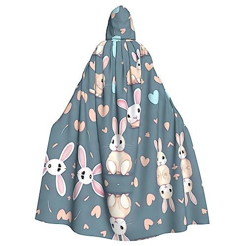WZYCWB Cartoon Cute Bunny Halloween Dekoration Umhang Erwachsene Große Größe Kapuzen Umhang Unisex Karneval Umhang für Maskerade Rollenspiele WZYCWB Cartoon Cute Bunny Halloween Dekoration Umhang Erwachsene Große Größe Kapuzen Umhang Unisex Karneval Umhang für Maskerade Rollenspiele von WZYCWB