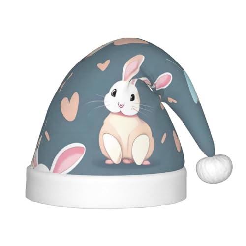 WZYCWB Cartoon Cute Bunny Neujahr Party Kinder Hut Weihnachten Event Bühne Performance Urlaub Party Szene Kindermode Weihnachtsmütze von WZYCWB