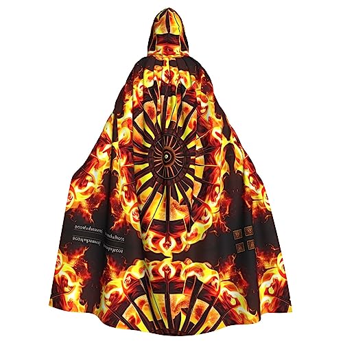 WZYCWB Drehen der Flamme Halloween Dekoration Umhang Erwachsene Große Größe Kapuzen Umhang Unisex Karneval Umhang für Maskerade Rollenspiele WZYCWB Drehen der Flamme Halloween Dekoration Umhang Erwachsene Große Größe Kapuzen Umhang Unisex Karneval Umhang für Maskerade Rollenspiele von WZYCWB