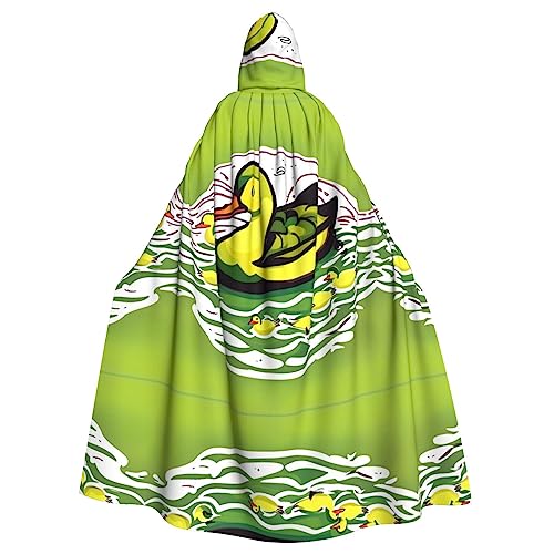 WZYCWB Duck Flock Spiel Gemusterter Kapuzenumhang, Robe Cosplay Kostüm für Männer und Frauen, Halloween Erwachsene Rollenspiel Kostüm von WZYCWB