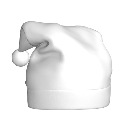 WZYCWB Einfarbige weiße Weihnachtsmütze für Erwachsene, Unisex, Weihnachtsmann, Weihnachten, Halloween, Urlaubsparty, Erwachsene, Plüsch-Weihnachtsmütze WZYCWB Einfarbige weiße Weihnachtsmütze für Erwachsene, Unisex, Weihnachtsmann, Weihnachten, Halloween, Urlaubsparty, Erwachsene, Plüsch-Weihnachtsmütze von WZYCWB