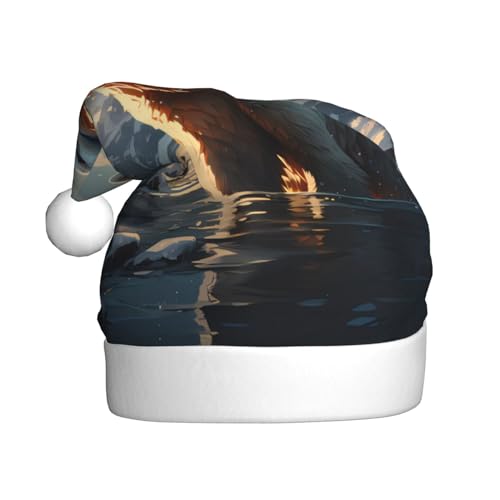 WZYCWB Eisbär im Winter Erwachsene Weihnachtsmütze Unisex Weihnachtsmann Weihnachten Halloween Urlaub Party Erwachsene Plüsch Weihnachtsmütze WZYCWB Eisbär im Winter Erwachsene Weihnachtsmütze Unisex Weihnachtsmann Weihnachten Halloween Urlaub Party Erwachsene Plüsch Weihnachtsmütze von WZYCWB