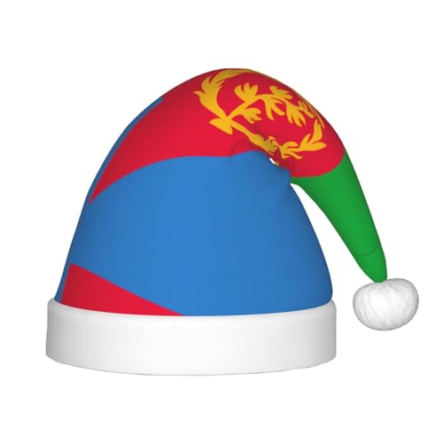 WZYCWB Eritreische Flagge Neujahr Party Kinderhut Weihnachten Event Bühnenaufführung Urlaub Party Szene Kindermode Weihnachtsmütze von WZYCWB