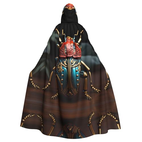 WZYCWB Farbenfroher Käfer-Umhang mit Kapuze, Cosplay-Kostüm für Damen und Herren, Halloween-Rollenspiel-Kostüm für Erwachsene von WZYCWB