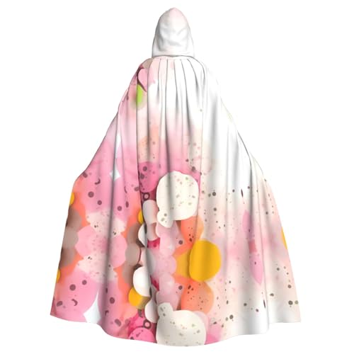 WZYCWB Farbiges Fragmentpapier, gemusterter Ballumhang, Erwachsenen-Zauberer-Robe, Maskerade-Kostüm, Karnevalsmottop-Partykleid von WZYCWB