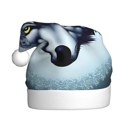 WZYCWB Fierce Wolfskopf Erwachsene Weihnachtsmütze Unisex Weihnachtsmann Weihnachten Halloween Urlaub Party Erwachsene Plüsch Weihnachtsmütze WZYCWB Fierce Wolfskopf Erwachsene Weihnachtsmütze Unisex Weihnachtsmann Weihnachten Halloween Urlaub Party Erwachsene Plüsch Weihnachtsmütze von WZYCWB