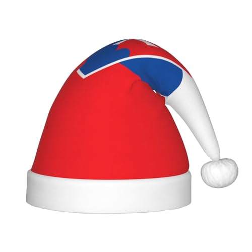WZYCWB Flagge der Slowakei Neujahrsparty Kinderhut Weihnachten Event Bühnenaufführung Urlaub Party Szene Kindermode Weihnachtsmütze von WZYCWB