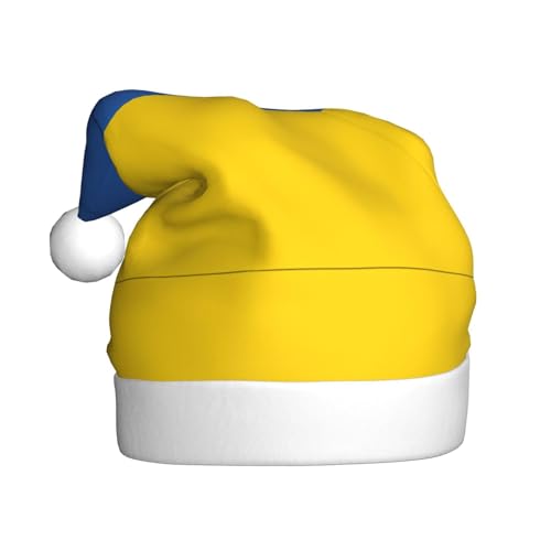 WZYCWB Flagge der Ukraine Erwachsene Weihnachtsmütze Unisex Weihnachtsmann Weihnachten Halloween Urlaub Party Erwachsene Plüsch Weihnachtsmütze WZYCWB Flagge der Ukraine Erwachsene Weihnachtsmütze Unisex Weihnachtsmann Weihnachten Halloween Urlaub Party Erwachsene Plüsch Weihnachtsmütze von WZYCWB