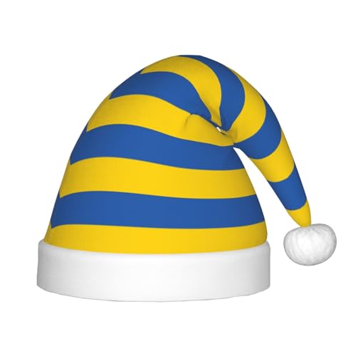 WZYCWB Flagge der Ukraine Neujahr Party Kinderhut Weihnachten Event Bühnenaufführung Urlaub Party Szene Kindermode Weihnachtsmütze von WZYCWB