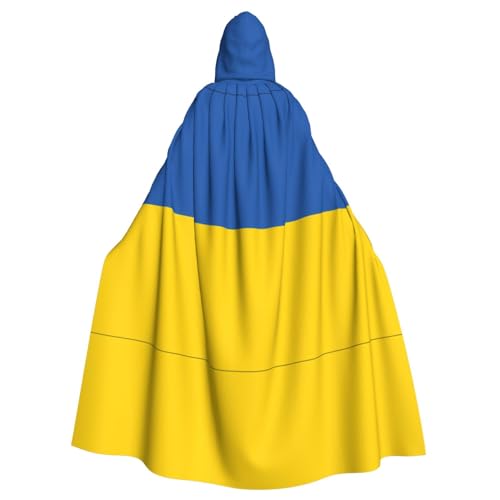 WZYCWB Flagge der Ukraine gemusterter Kapuzenumhang Robe Cosplay Kostüm für Männer und Frauen Halloween Erwachsene Rollenspiel Kostüm WZYCWB Flagge der Ukraine gemusterter Kapuzenumhang Robe Cosplay Kostüm für Männer und Frauen Halloween Erwachsene Rollenspiel Kostüm von WZYCWB