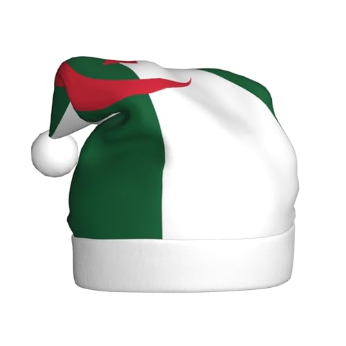 WZYCWB Flagge von Algerien Erwachsene Weihnachtsmütze Unisex Weihnachtsmann Weihnachten Halloween Urlaub Party Erwachsene Plüsch Weihnachtsmütze WZYCWB Flagge von Algerien Erwachsene Weihnachtsmütze Unisex Weihnachtsmann Weihnachten Halloween Urlaub Party Erwachsene Plüsch Weihnachtsmütze von WZYCWB