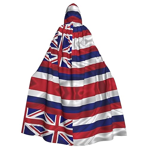 WZYCWB Flagge von Hawaii Amerikanische Halloween Dekoration Umhang Erwachsene Große Größe Kapuzen Umhang Unisex Karneval Umhang für Maskerade Rollenspiele WZYCWB Flagge von Hawaii Amerikanische Halloween Dekoration Umhang Erwachsene Große Größe Kapuzen Umhang Unisex Karneval Umhang für Maskerade Rollenspiele von WZYCWB
