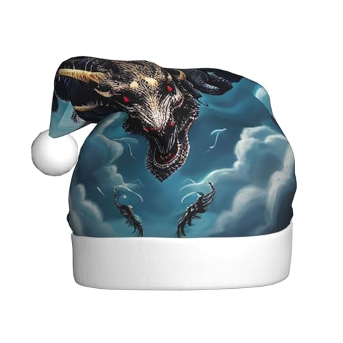 WZYCWB Fliegender Drache Erwachsene Weihnachtsmütze Unisex Weihnachtsmann Weihnachten Halloween Urlaub Party Erwachsene Plüsch Weihnachtsmütze WZYCWB Fliegender Drache Erwachsene Weihnachtsmütze Unisex Weihnachtsmann Weihnachten Halloween Urlaub Party Erwachsene Plüsch Weihnachtsmütze von WZYCWB