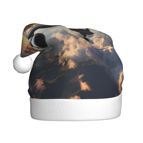 WZYCWB Flugzeug-Weihnachtsmütze für Erwachsene, Unisex, Weihnachtsmann, Weihnachten, Halloween, Urlaubsparty, Erwachsene, Plüsch-Weihnachtsmütze WZYCWB Flugzeug-Weihnachtsmütze für Erwachsene, Unisex, Weihnachtsmann, Weihnachten, Halloween, Urlaubsparty, Erwachsene, Plüsch-Weihnachtsmütze von WZYCWB