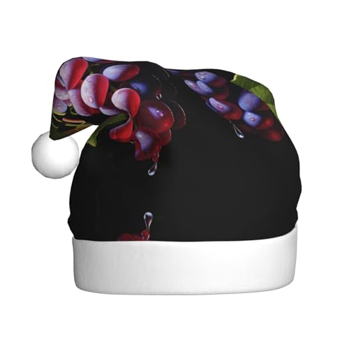 WZYCWB Fresh Grapes Weihnachtsmütze für Erwachsene, Unisex, Weihnachtsmann, Weihnachten, Halloween, Urlaubsparty, Erwachsene, Plüsch-Weihnachtsmütze WZYCWB Fresh Grapes Weihnachtsmütze für Erwachsene, Unisex, Weihnachtsmann, Weihnachten, Halloween, Urlaubsparty, Erwachsene, Plüsch-Weihnachtsmütze von WZYCWB