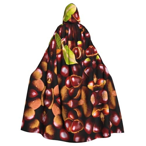 WZYCWB Frische Kastanien Halloween Kapuzenumhang geeignet für Party Karneval Rollenspiel Kostüme von WZYCWB