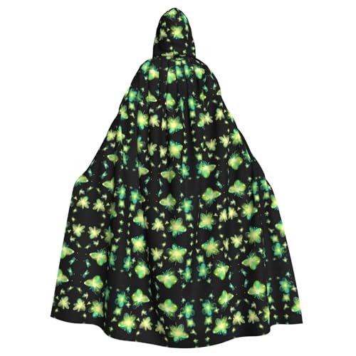 WZYCWB Glowing Fireflies Halloween Hooded Cape Suitable for Party Carnival role-playing costumes von WZYCWB