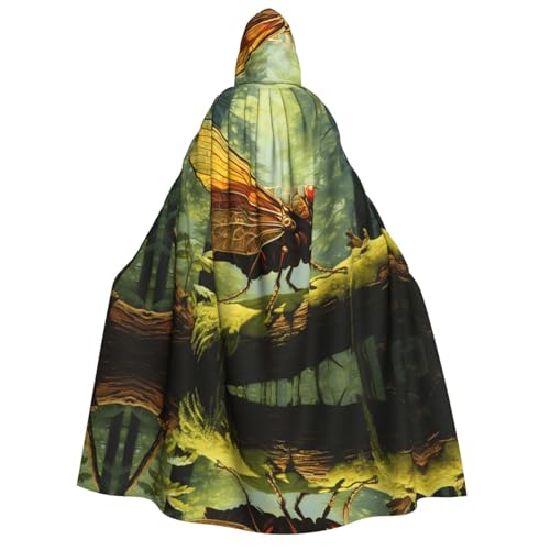 WZYCWB Grasshopper on a branch Adult Hooded Cape - Perfect for Halloween parties, cosplay, stage performances, and themed gatherings. WZYCWB Grasshopper on a branch Adult Hooded Cape - Perfect for Halloween parties, cosplay, stage performances, and themed gatherings. von WZYCWB