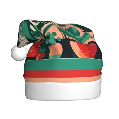 WZYCWB Indoor-Topf-Grünpflanzen für Erwachsene, Weihnachtsmütze, Unisex, Weihnachtsmann, Weihnachten, Halloween, Urlaubsparty, Erwachsene, Plüsch-Weihnachtsmütze WZYCWB Indoor-Topf-Grünpflanzen für Erwachsene, Weihnachtsmütze, Unisex, Weihnachtsmann, Weihnachten, Halloween, Urlaubsparty, Erwachsene, Plüsch-Weihnachtsmütze von WZYCWB