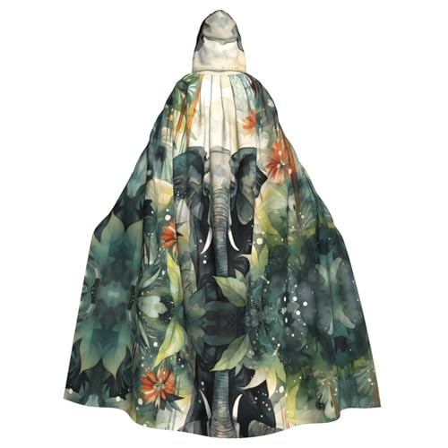 WZYCWB Ink Style Elefant gemusterter Kapuzenumhang Robe Cosplay Kostüm für Männer und Frauen Halloween Erwachsene Rollenspiel Kostüm WZYCWB Ink Style Elefant gemusterter Kapuzenumhang Robe Cosplay Kostüm für Männer und Frauen Halloween Erwachsene Rollenspiel Kostüm von WZYCWB