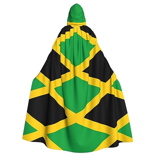 WZYCWB Jamaika-Flagge, Halloween-Dekoration, Umhang für Erwachsene, große Größe, Kapuzenumhang, Unisex, Karnevalsumhang für Maskerade, Rollenspiele WZYCWB Jamaika-Flagge, Halloween-Dekoration, Umhang für Erwachsene, große Größe, Kapuzenumhang, Unisex, Karnevalsumhang für Maskerade, Rollenspiele von WZYCWB
