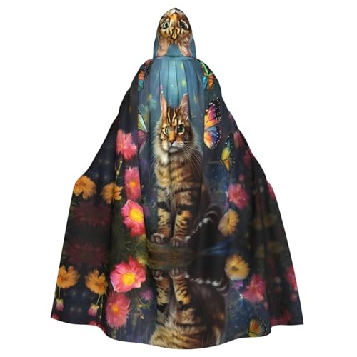 WZYCWB Kätzchen gemusterter Kapuzenumhang, Robe Cosplay Kostüm für Männer und Frauen, Halloween Erwachsene Rollenspiel Kostüm WZYCWB Kätzchen gemusterter Kapuzenumhang, Robe Cosplay Kostüm für Männer und Frauen, Halloween Erwachsene Rollenspiel Kostüm von WZYCWB