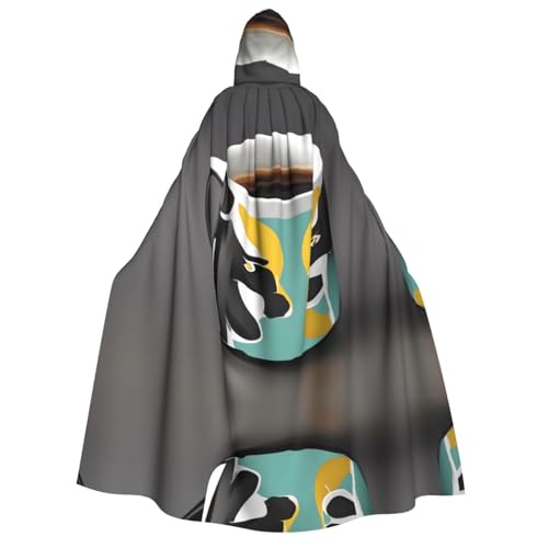 WZYCWB Kaffeebecher mit Kapuze für Erwachsene – perfekt für Halloween-Partys, Cosplay, Bühnenauftritte und Themenveranstaltungen. von WZYCWB