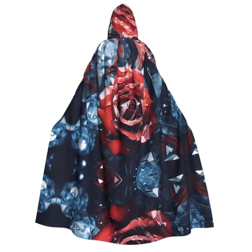 WZYCWB Kapuzenumhang mit roter Rose aus Glaskristall für Erwachsene – perfekt für Halloween-Partys, Cosplay, Bühnenauftritte und Themenveranstaltungen. WZYCWB Kapuzenumhang mit roter Rose aus Glaskristall für Erwachsene – perfekt für Halloween-Partys, Cosplay, Bühnenauftritte und Themenveranstaltungen. von WZYCWB