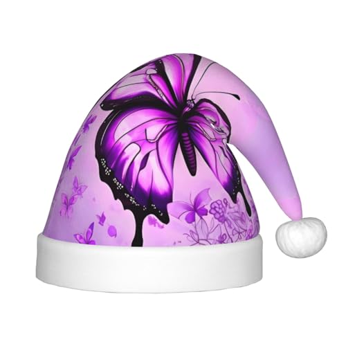 WZYCWB Lila Schmetterling Neujahr Party Kinder Hut Weihnachten Event Bühnenaufführung Urlaub Party Szene Kindermode Weihnachtsmütze WZYCWB Lila Schmetterling Neujahr Party Kinder Hut Weihnachten Event Bühnenaufführung Urlaub Party Szene Kindermode Weihnachtsmütze von WZYCWB