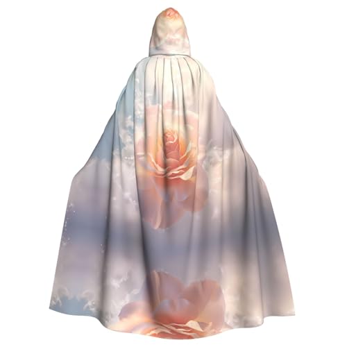 WZYCWB Magical White Roses Patterned Ball Cape Adult Extended Wizard Robe Maskerade Costume Carnival Theme Party Dress WZYCWB Magical White Roses Patterned Ball Cape Adult Extended Wizard Robe Maskerade Costume Carnival Theme Party Dress von WZYCWB