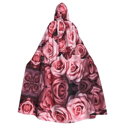 WZYCWB Misato's Rosebud Gemusterter Ballumhang Erwachsene Erweiterte Zauberer Robe Maskerade Kostüm Karneval Motto Party Kleid von WZYCWB