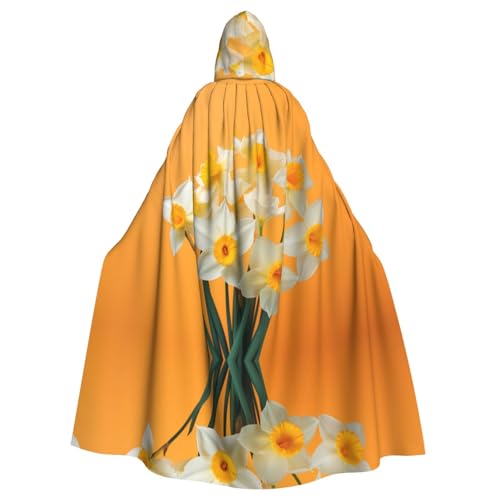 WZYCWB Narzissen Gemusterter Kapuzenumhang, Robe Cosplay Kostüm für Männer und Frauen, Halloween Erwachsene Rollenspiel Kostüm WZYCWB Narzissen Gemusterter Kapuzenumhang, Robe Cosplay Kostüm für Männer und Frauen, Halloween Erwachsene Rollenspiel Kostüm von WZYCWB